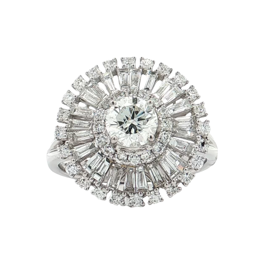 White Gold Diamond Bridal Ring
