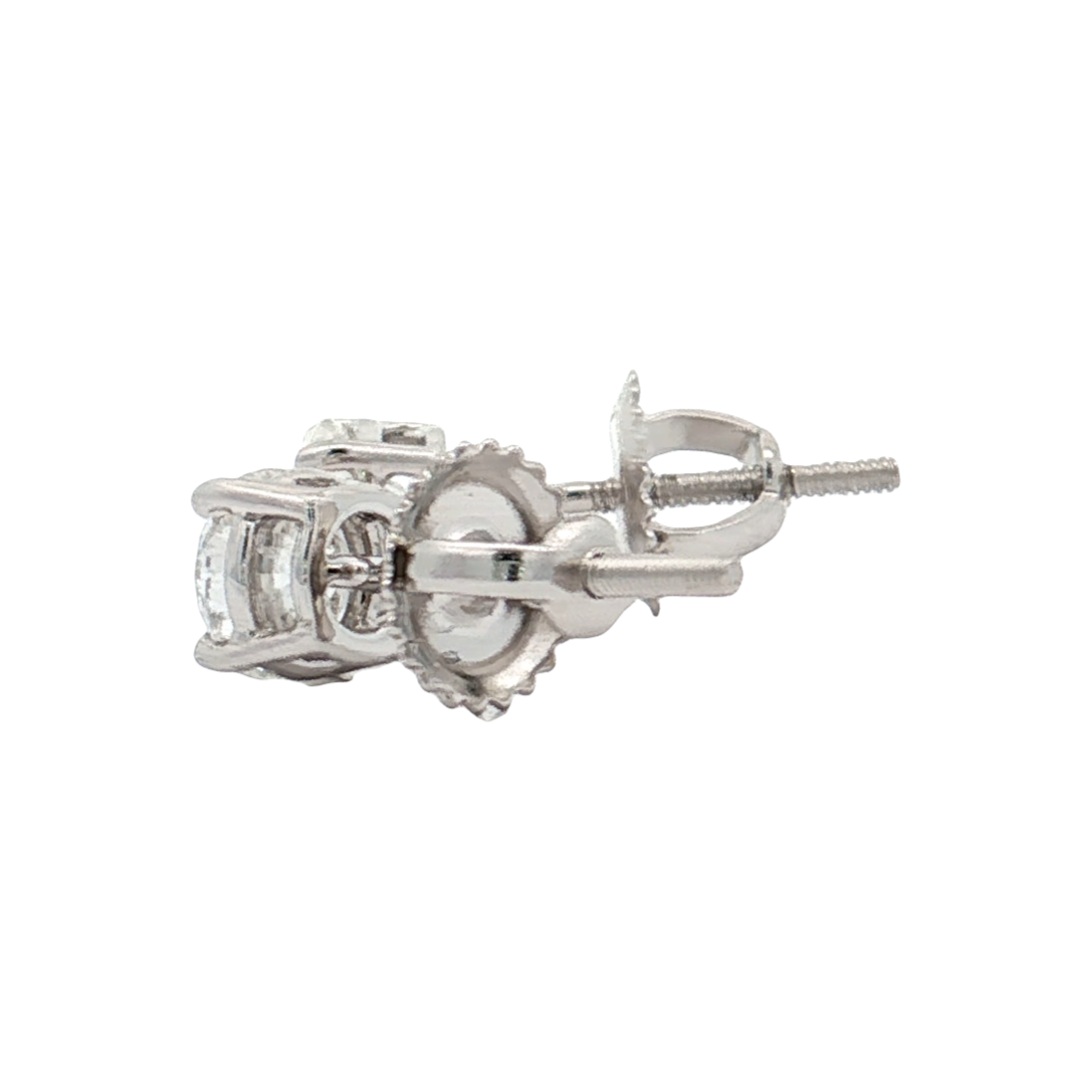 White Gold Diamond Studs