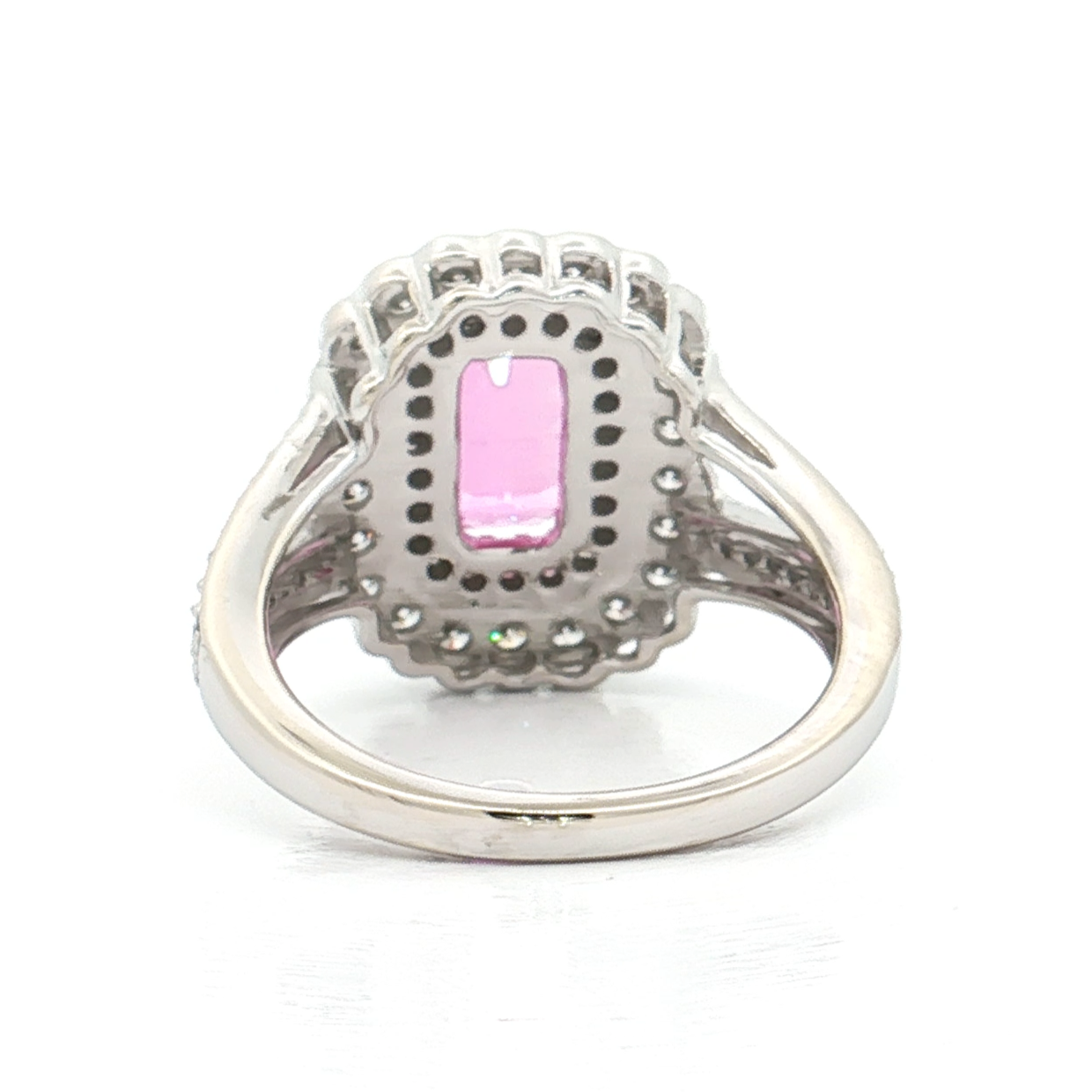 White Gold Sapphire & Diamond Ring