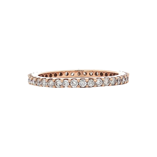 Rose Gold Diamond Eternity Band