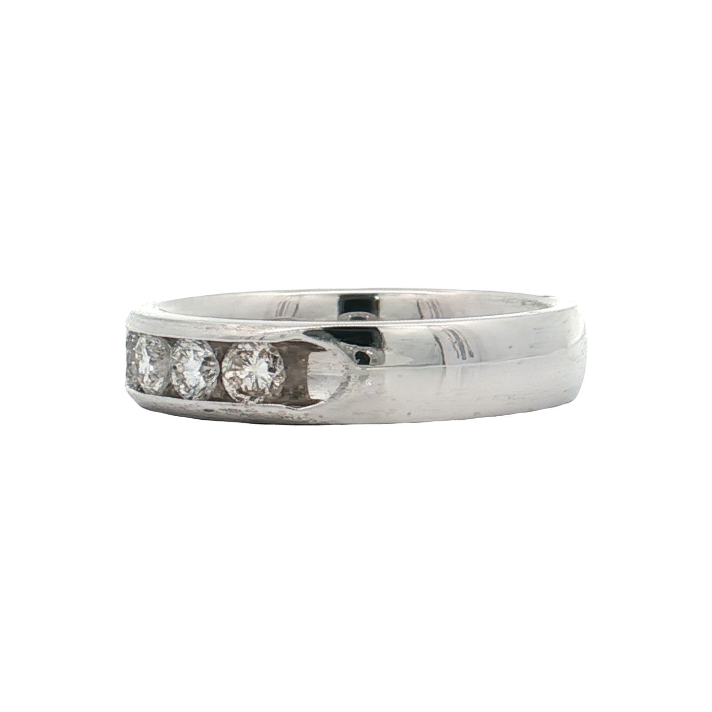 White Gold Diamond Wedding Band