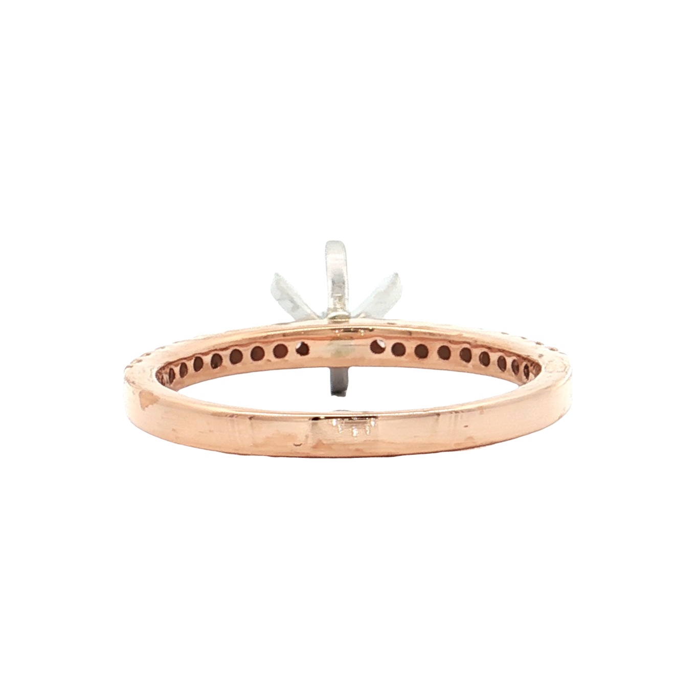 Rose Gold Diamond Bridal Setting
