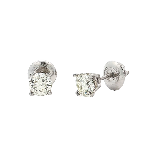 White Gold Diamond Studs