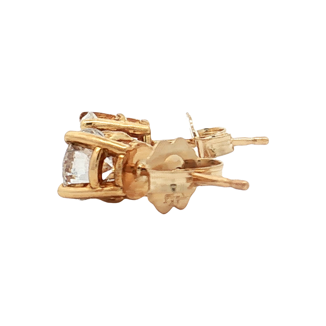 Yellow Gold Diamond Studs