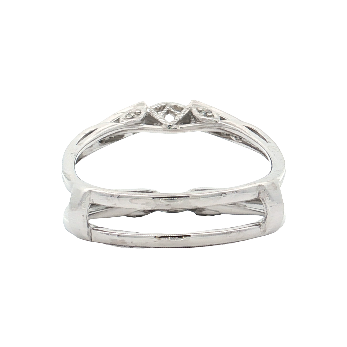 White Gold Diamond Ring Guard
