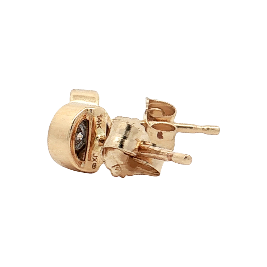 Yellow Gold Diamond Studs