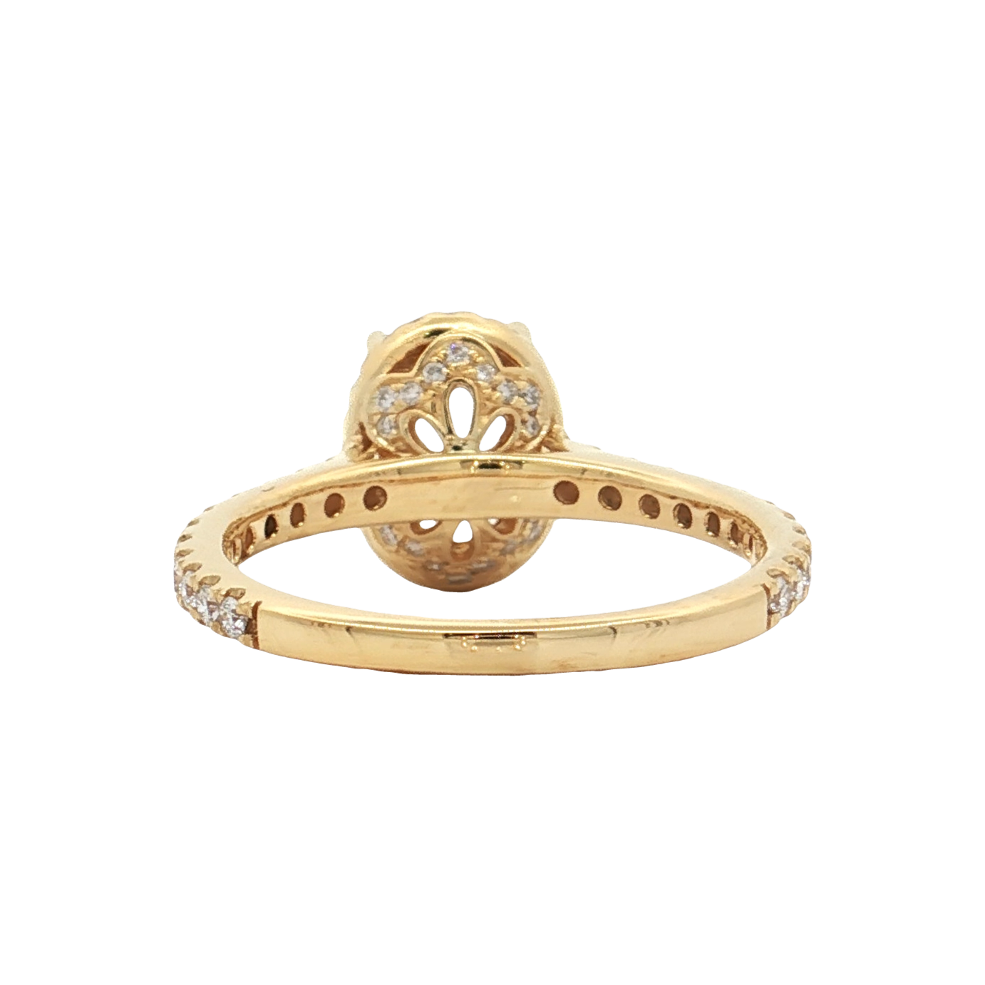 Yellow Gold Diamond Bridal Setting