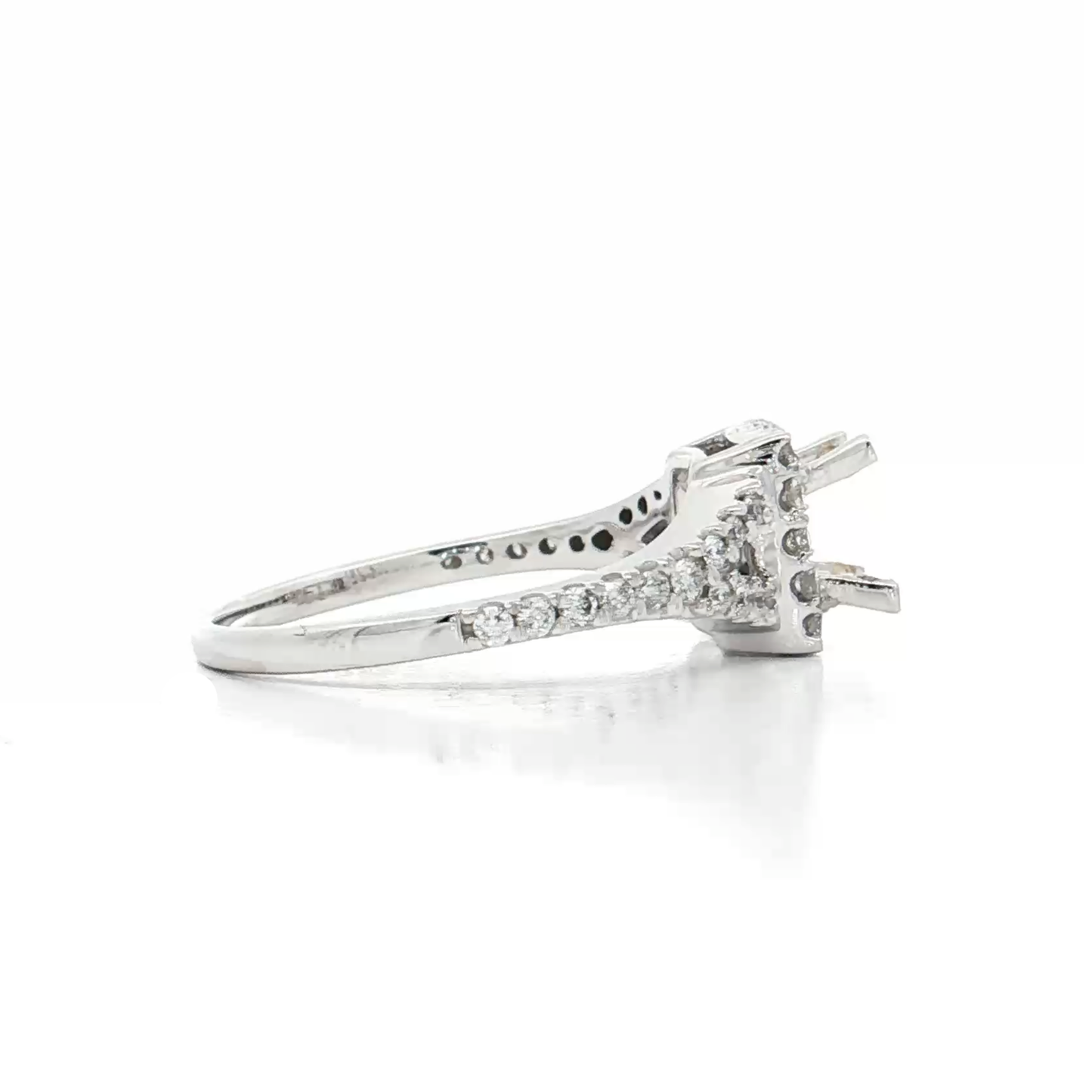 White Gold Diamond Bridal Setting