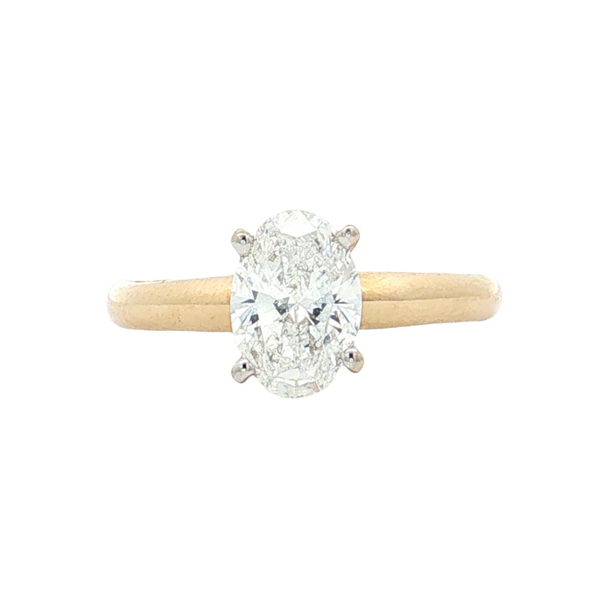 Yellow Gold Lab-Diamond Ring