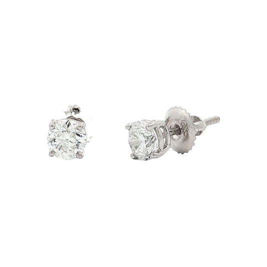 White Gold Diamond Studs
