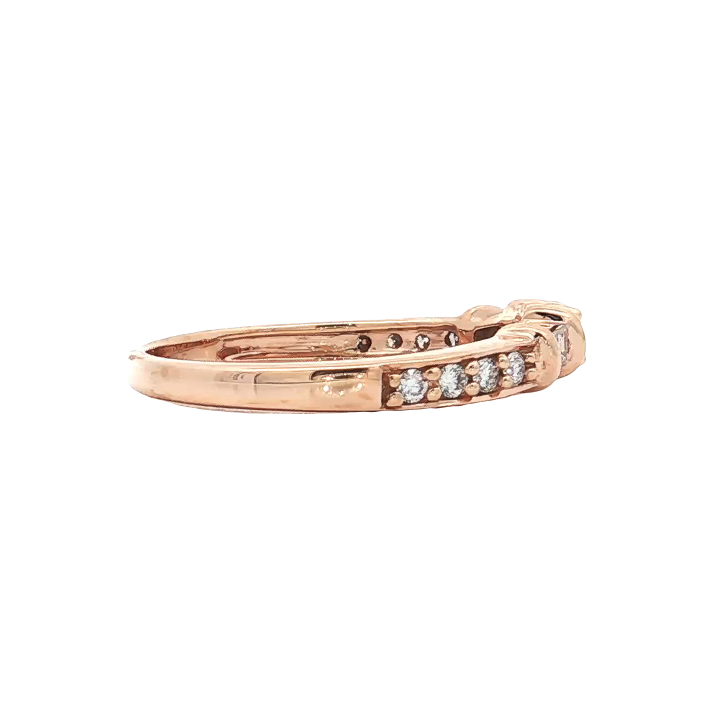 Rose Gold Diamond Wedding Band