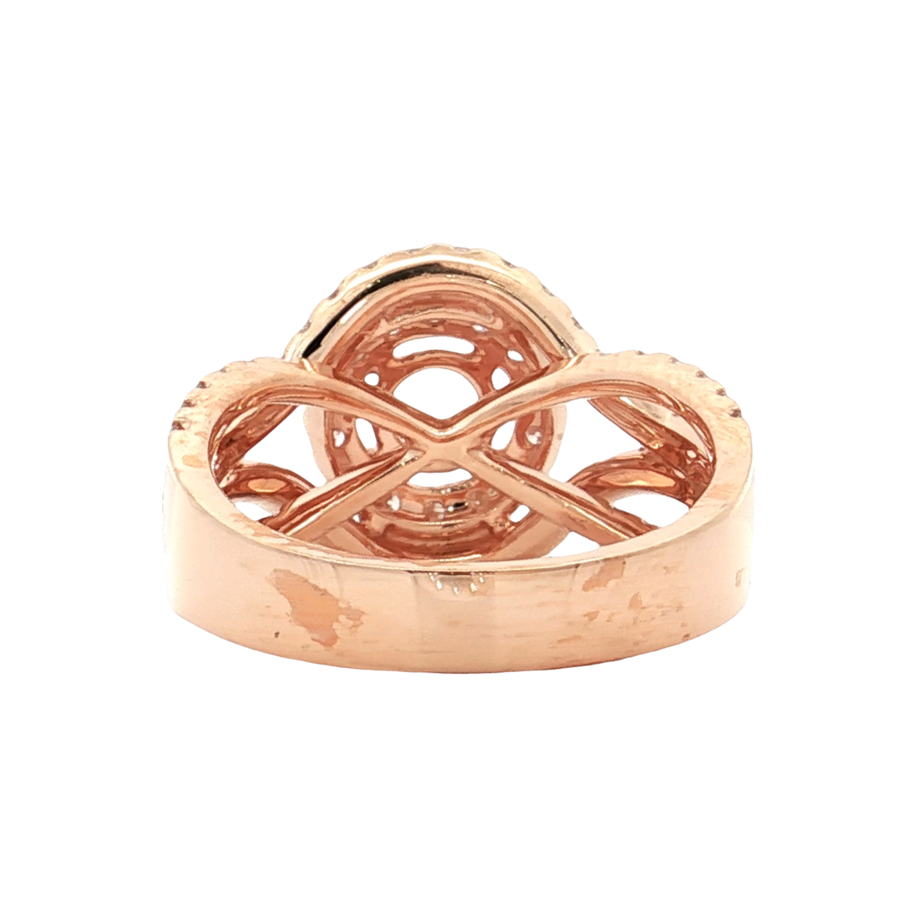 Rose Gold Diamond Bridal Setting