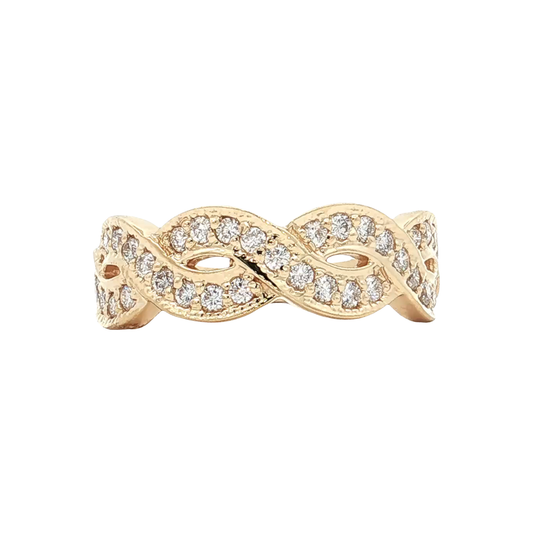 Yellow Gold Diamond Fashion Ring
