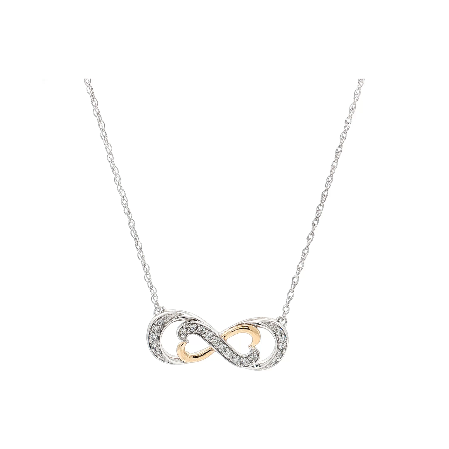 White & Yellow Gold Diamond Pendant
