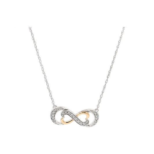 White & Yellow Gold Diamond Pendant