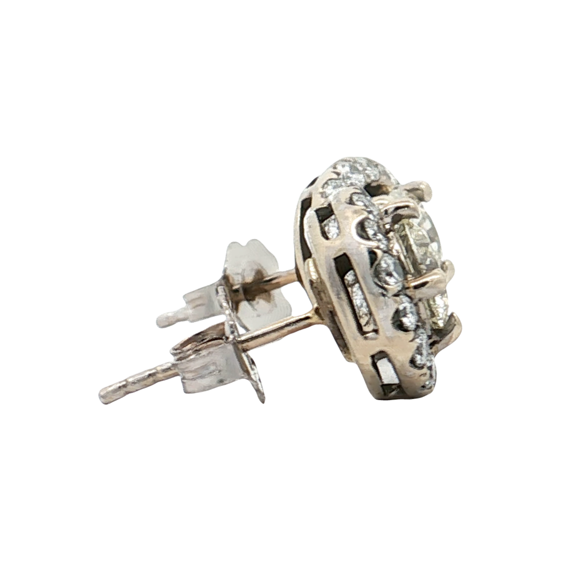 White Gold Daimond Studs