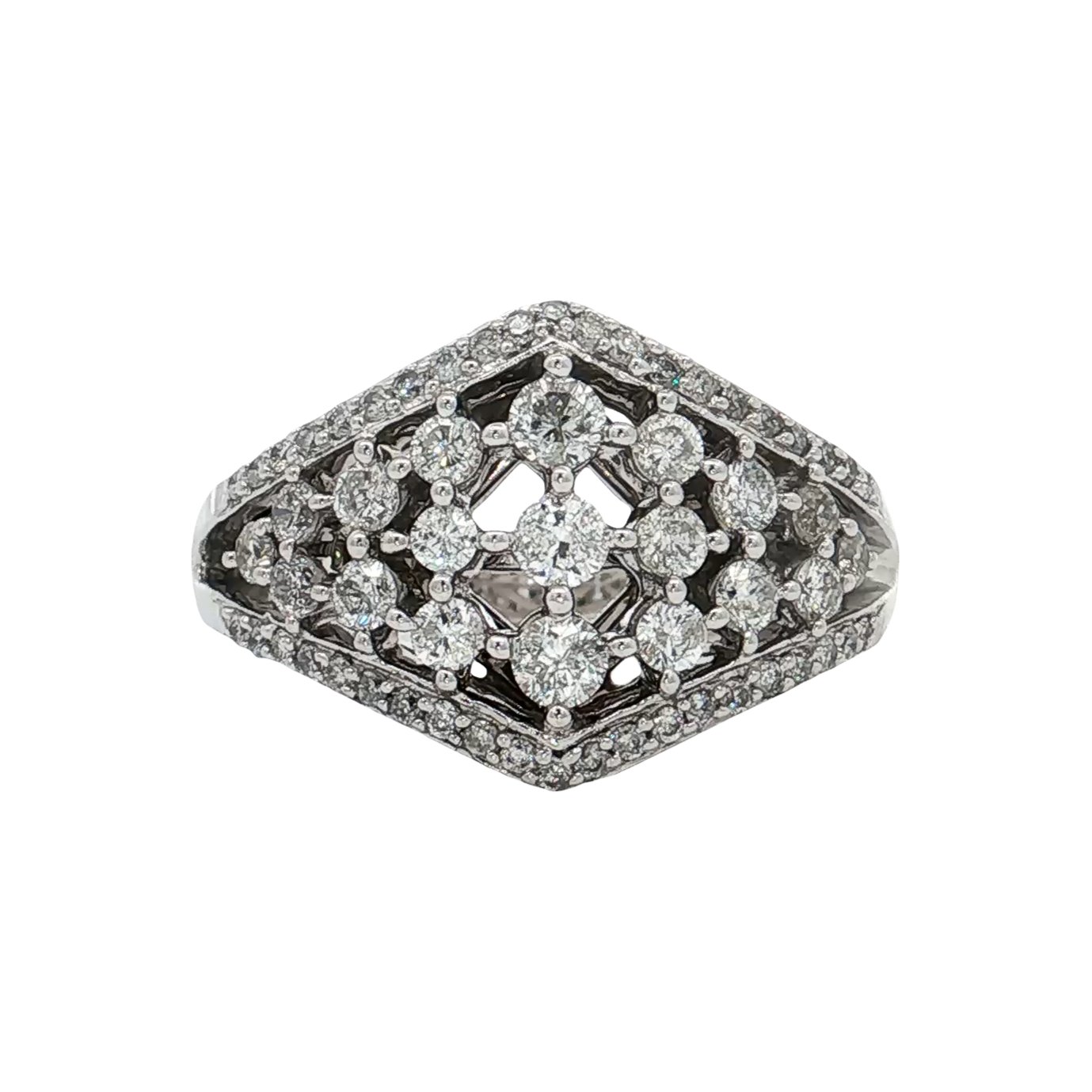 White Gold Diamond Fashion Ring