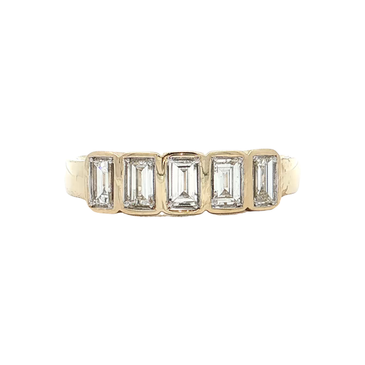 Yellow gold Diamond Wedding Band