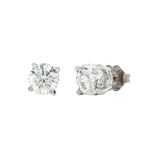White Gold Diamond Studs