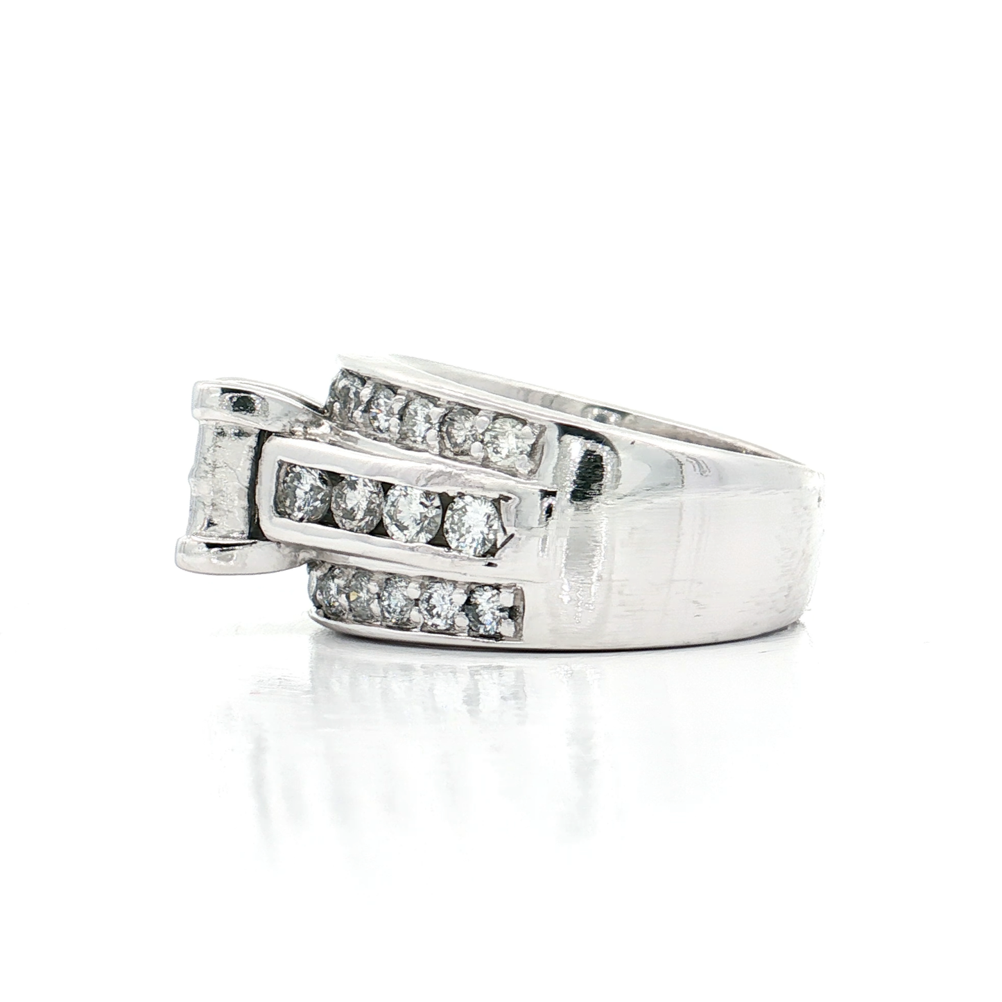 White Gold Diamond Bridal Ring