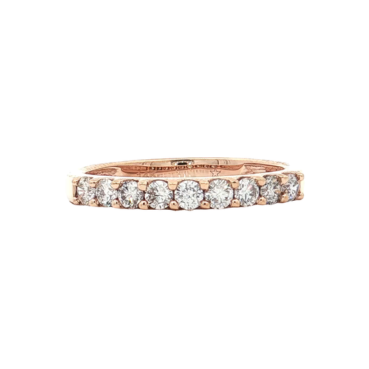 Rose Gold Diamond Wedding Band