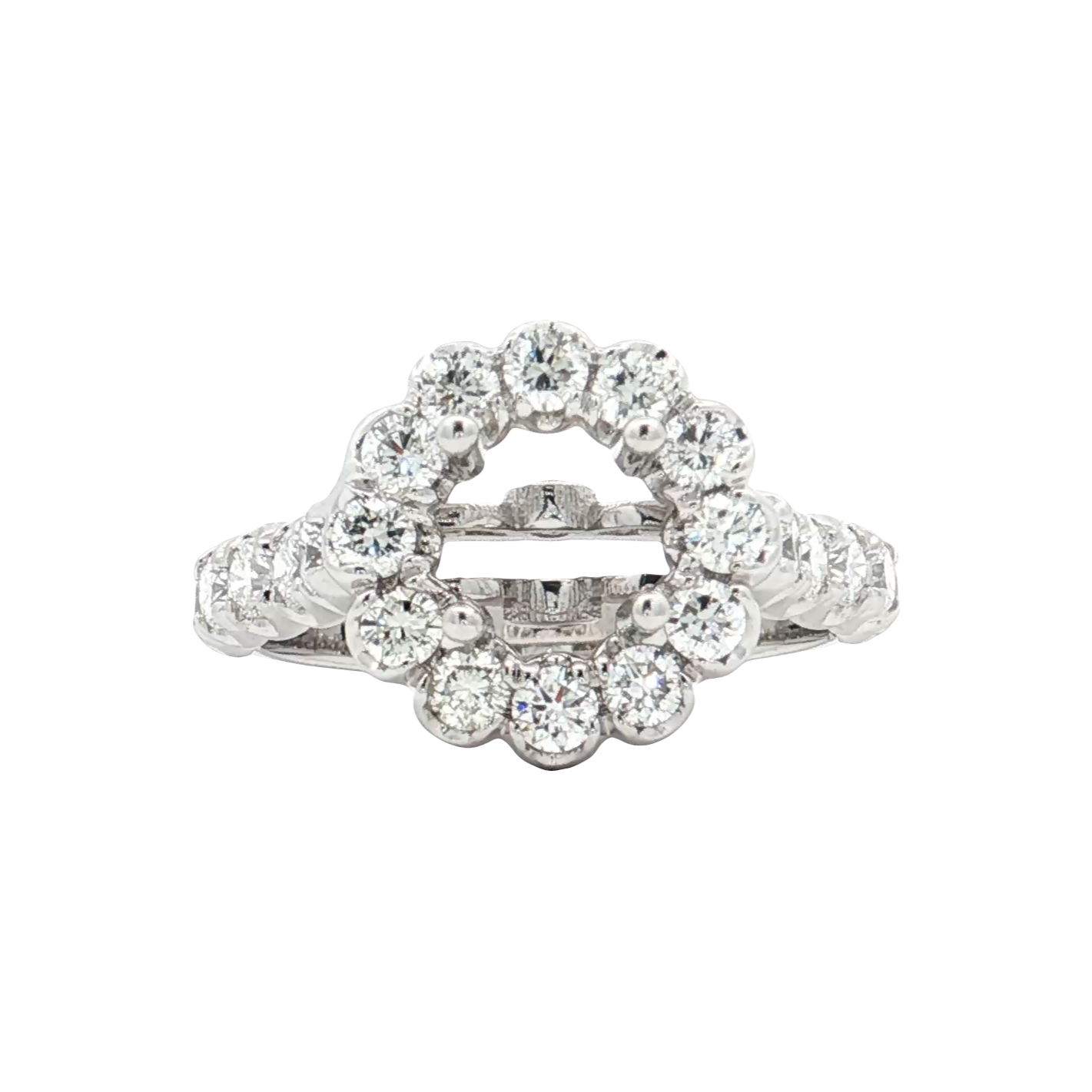 White Gold Diamond Bridal Setting