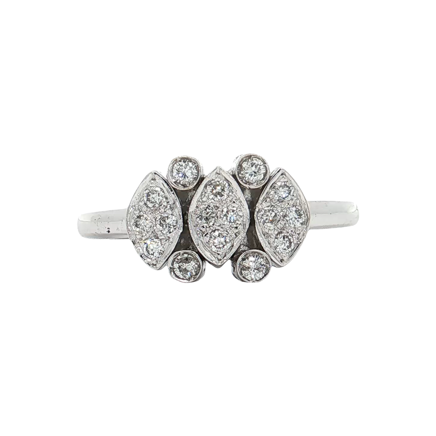 White Gold Diamond Fashion Ring