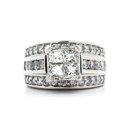 White Gold Diamond Bridal Ring