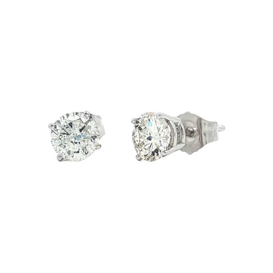 White Gold Diamond Studs