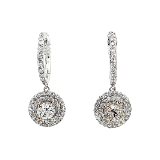 White Gold Diamond Earrings
