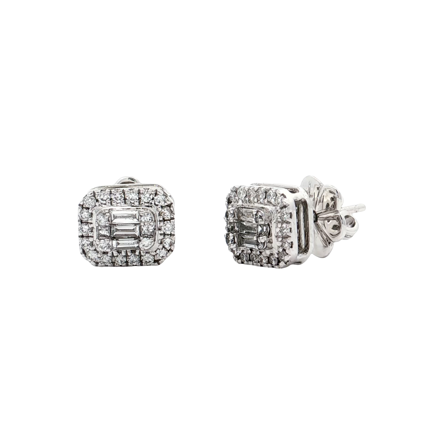 White Gold Diamond Studs