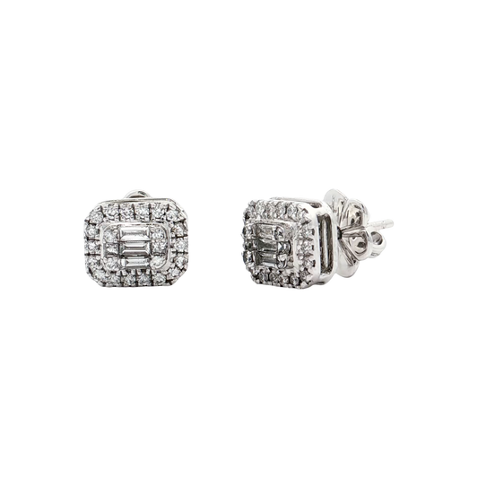 White Gold Diamond Studs