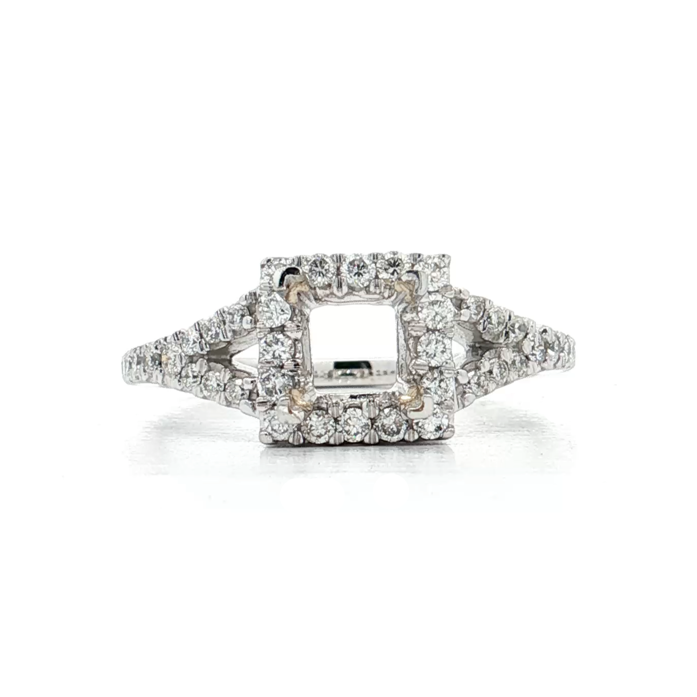 White Gold Diamond Bridal Setting