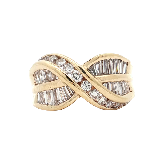 Yellow Gold Diamond Fashion Ring