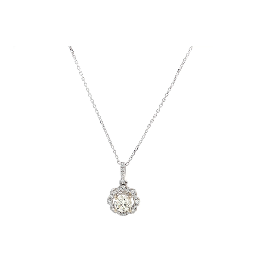 White Gold Diamond Pendant