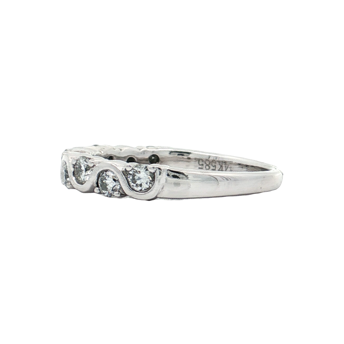 White Gold Diamond Wedding Band
