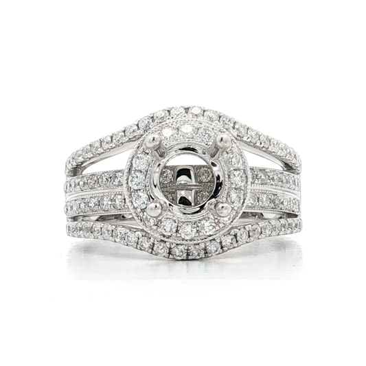 White Gold Diamond Bridal Setting