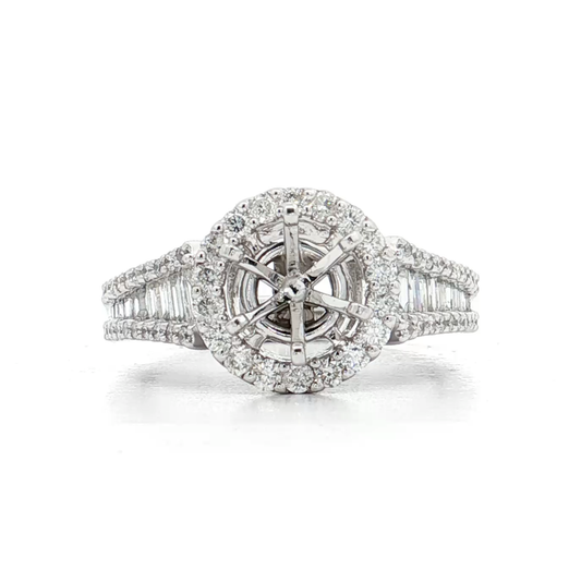 White Gold Diamond Bridal Setting