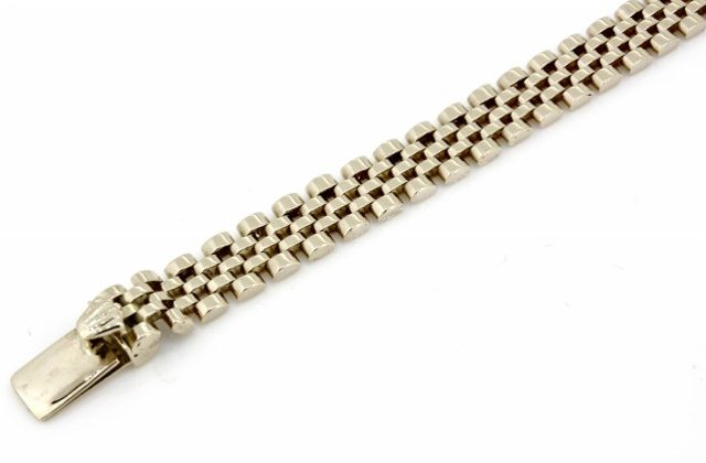Heavy Solid 18ct 18k Gold Mens Watch Bracelet 40g | 358266 |  Sellingantiques.co.uk